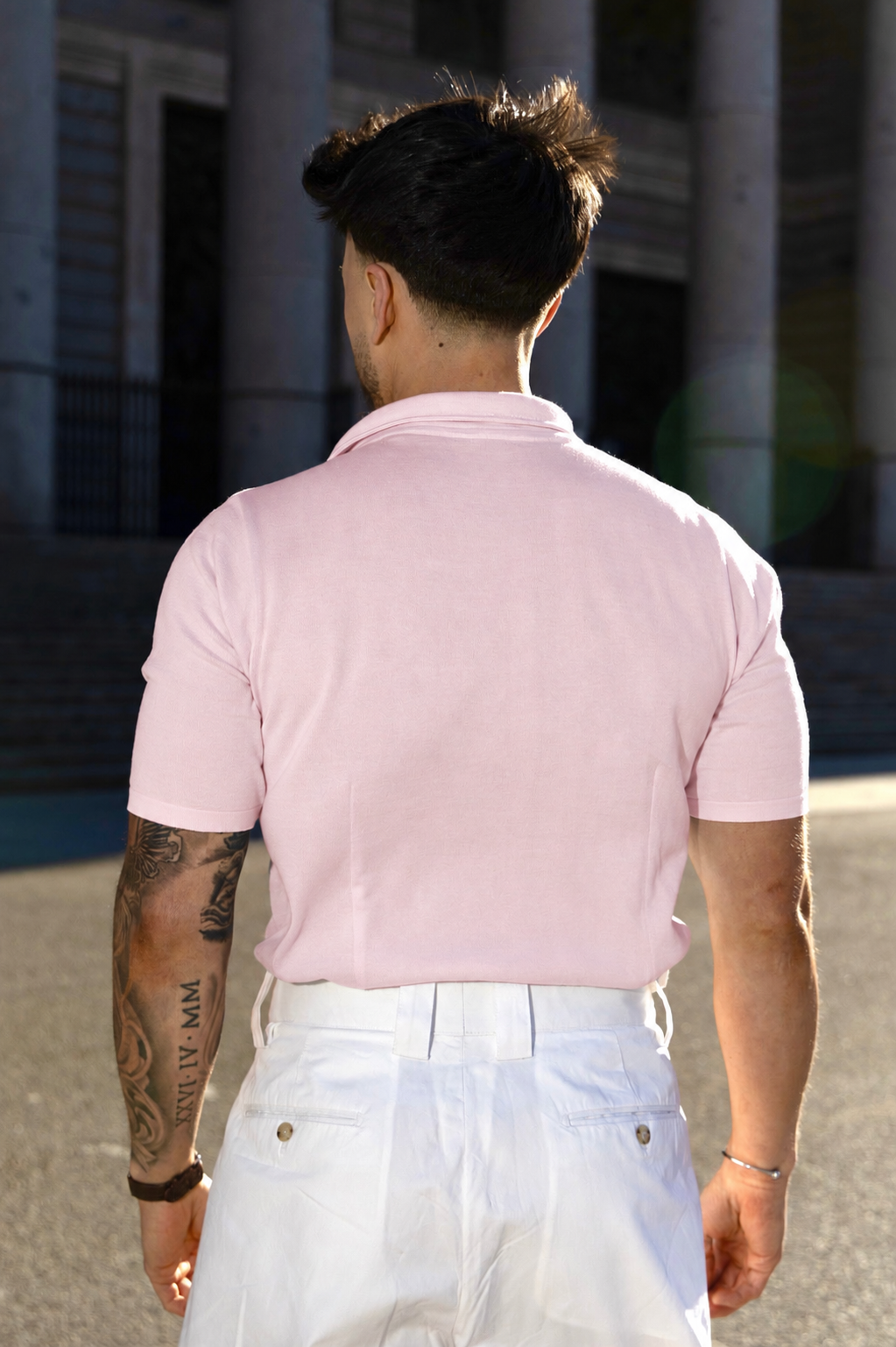 Polo Aestus Punto Rosado